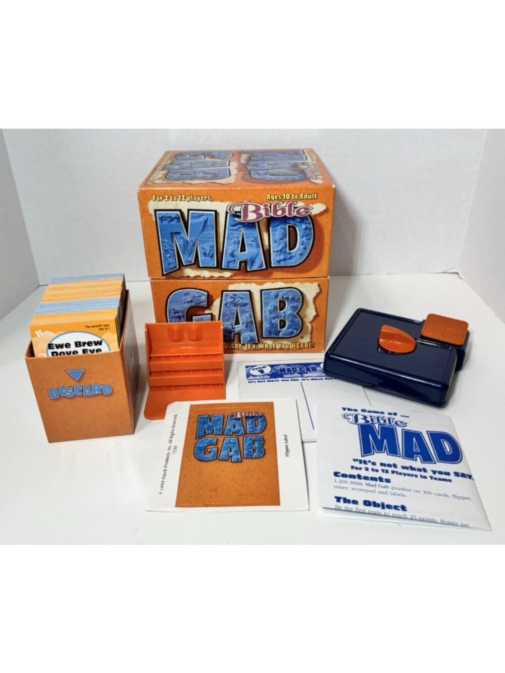 Vintage 1999 Bible Addition Mad Gab Patch Products Word Game COMPLETE